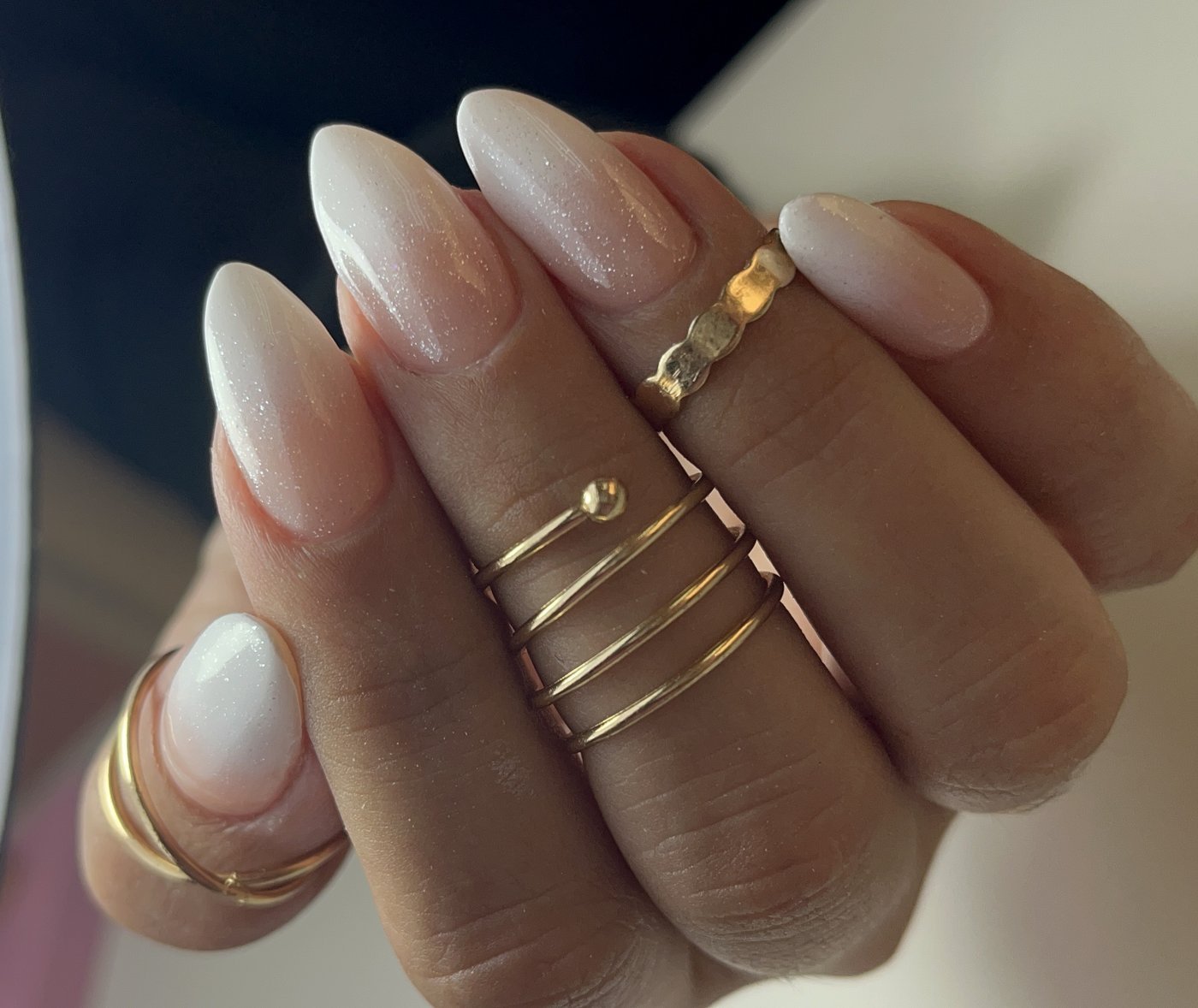 Diseño degradé real hecho en Vinamar Nail Studio